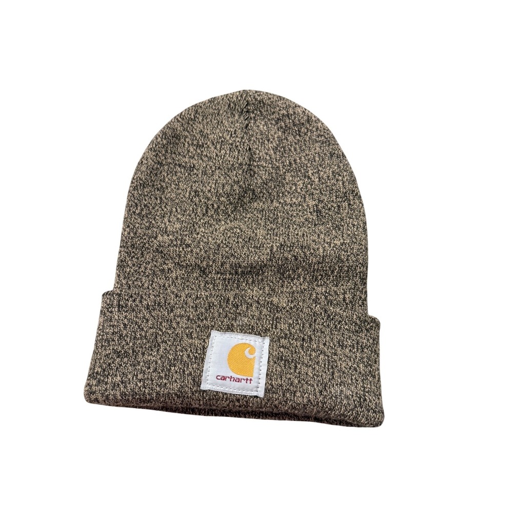 Carhartt New Jersey Mining Co Knit Beanie Hat Brown Tan One Size USA‎